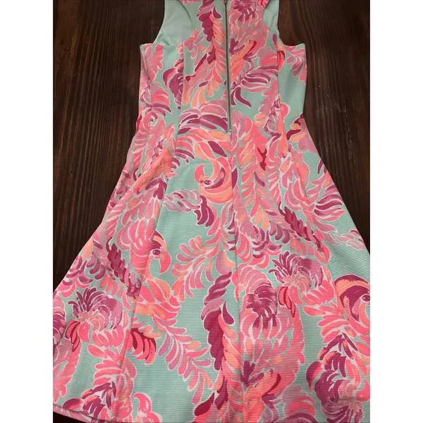 Lilly Pulitzer Love Birds Cove Tank Dress XS Textured Fit And Flare lined - Image 9