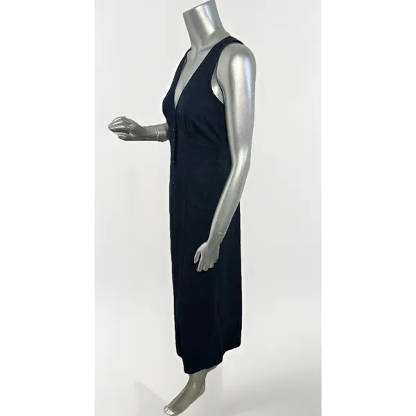 NWT Marine Layer Camila Maxi Dress Navy Blue Size XS Hemp Tencel Stretch - Image 8