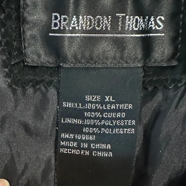 Y2K Black Suede Leather Jacket Oversized French Chic XL - Image 9