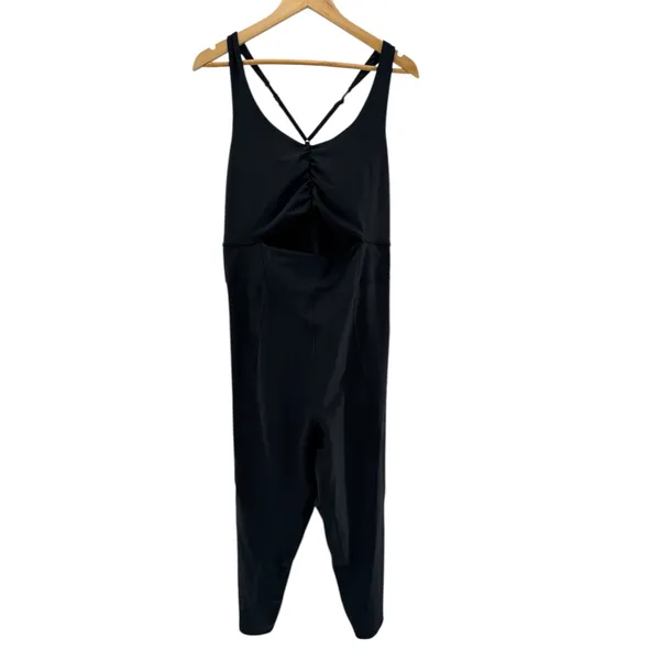YPB Your Personal Best sculptLUX Black Ruched Cutout Tank Bodysuit Jumpsuit XXL‎ - Image 2