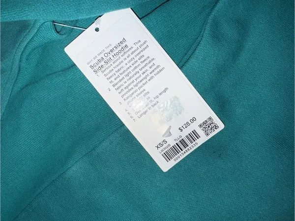 NWT Lululemon Scuba‎ Oversizdd Side-Slit Hoodie size XS/S - Image 2