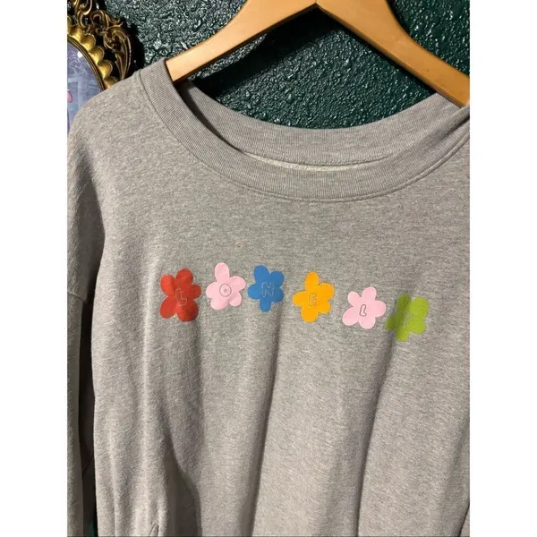 Lonely Ghost Gray Floral Limited Edition Crewneck Sz XL - Image 2