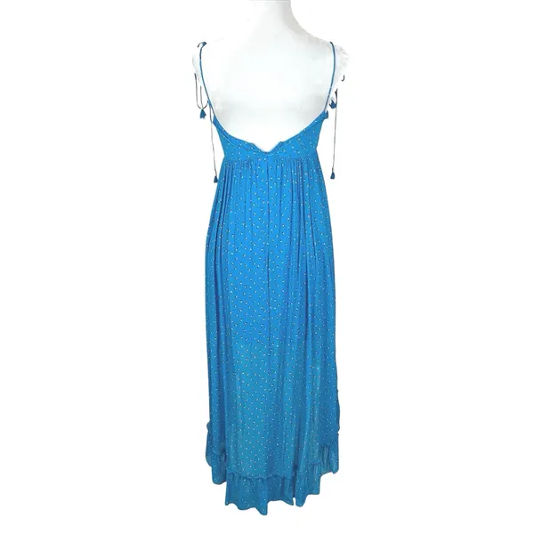 Karina Grimaldi Saralyn Sleeveless High Low Dress on Blue Floral Size XS - Image 3