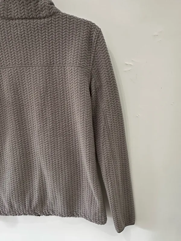 Avalanche Hawthorn Cabled Fleece Jacket NEW Gray Small - Image 12