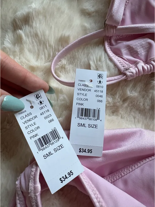 Pacsun Pink Matching Bikini Set NWT - Image 9