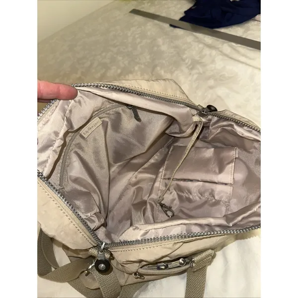 Kipling Tan Medium Tote Bag Purse - Image 6