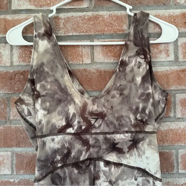 Gymshark Elevate All In One Bodysuit Romper Brown Tie Dye Women’s Large L Yoga - Image 6