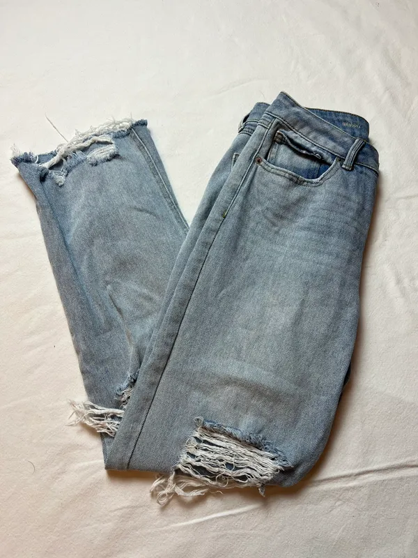 REWASH High Rise Distressed Jeans - Image 3