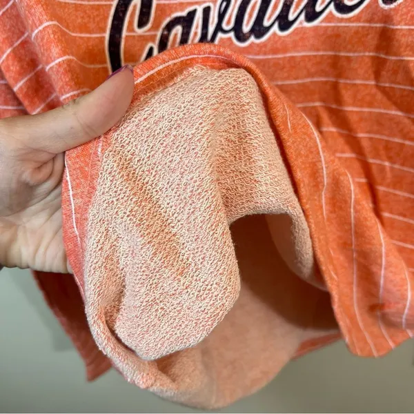 Camp‎ David Women’s Orange Striped Virginia Cavaliers Sweatshirt Medium NWT - Image 7