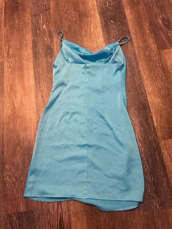 Blue Silk Urban Outfitters Dress - Image 2