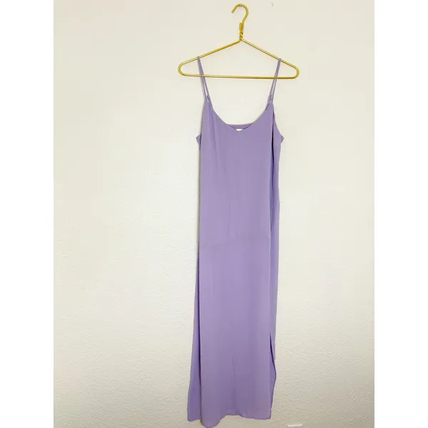 Anthropologie Line & Dot Mara Slip Maxi Dress Size Small Lavender Cocktail Chic - Image 4