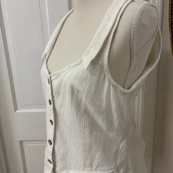 Free People Free-Est Vest Top M Cotton‎ Boho Beachy Western Festival Free People - Image 2