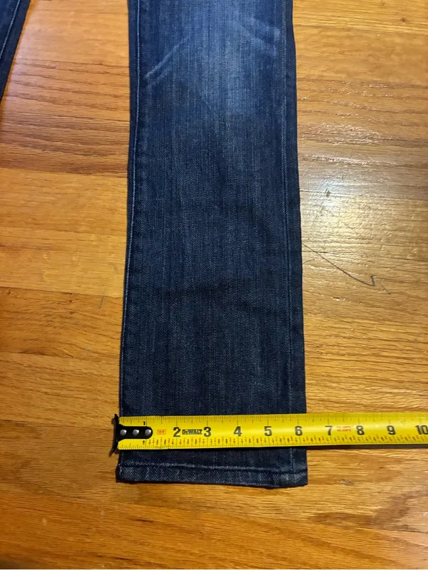 7 For All Mankind Roxanne Denim Stretch Jeans Dark Wash Blue Women's 14 - Image 8