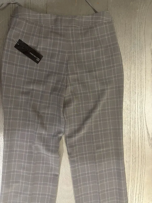 Jones New York Elegant plaid women plaid pantsuit set - Image 5