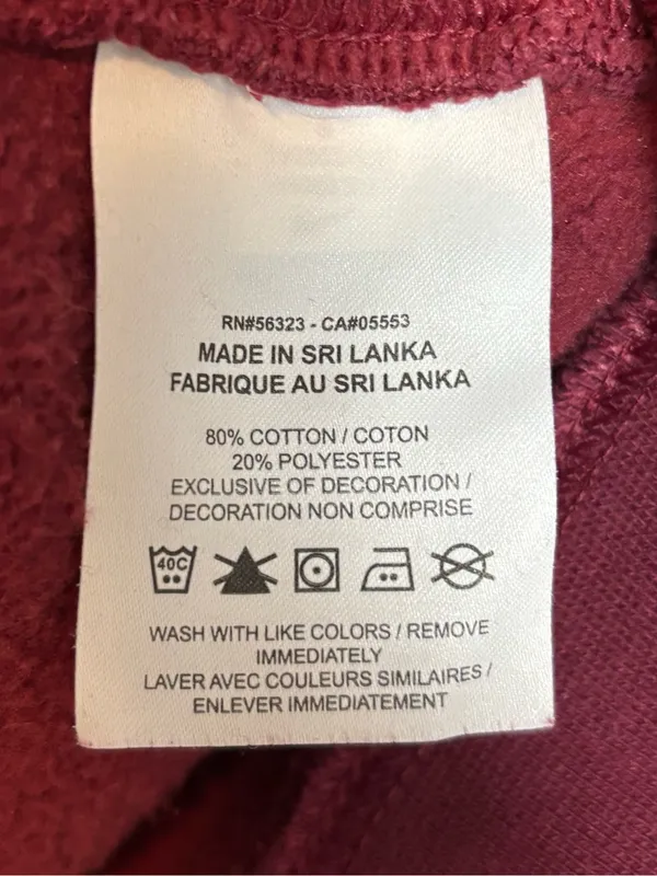 Nike Air Womens Sweatshirt Crew Neck Pullover Logo Fleece Burgundy Maroon‎ Small - Image 5