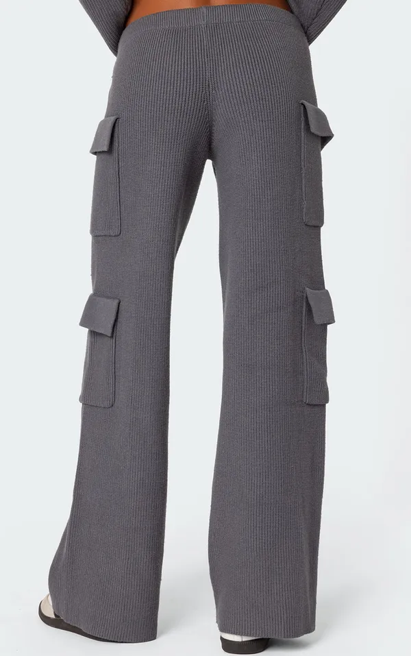 Edikted Cargo Sweatpants Wide-Leg - Image 2