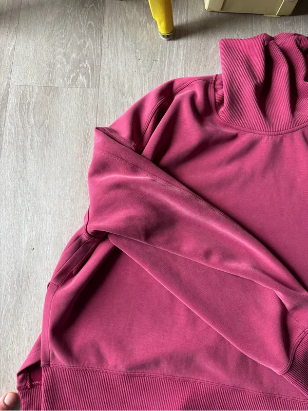 Lululemon Softstreme Turtleneck Pullover Pomegranate Size 8 - Image 9