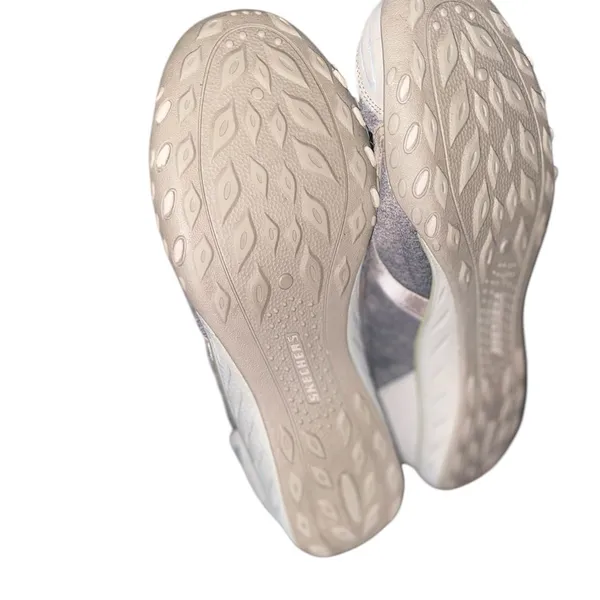 Skechers Womens Relaxed Fit Memory Foam Slip On Sneakers Size 8.5 Taupe Gray - Image 2