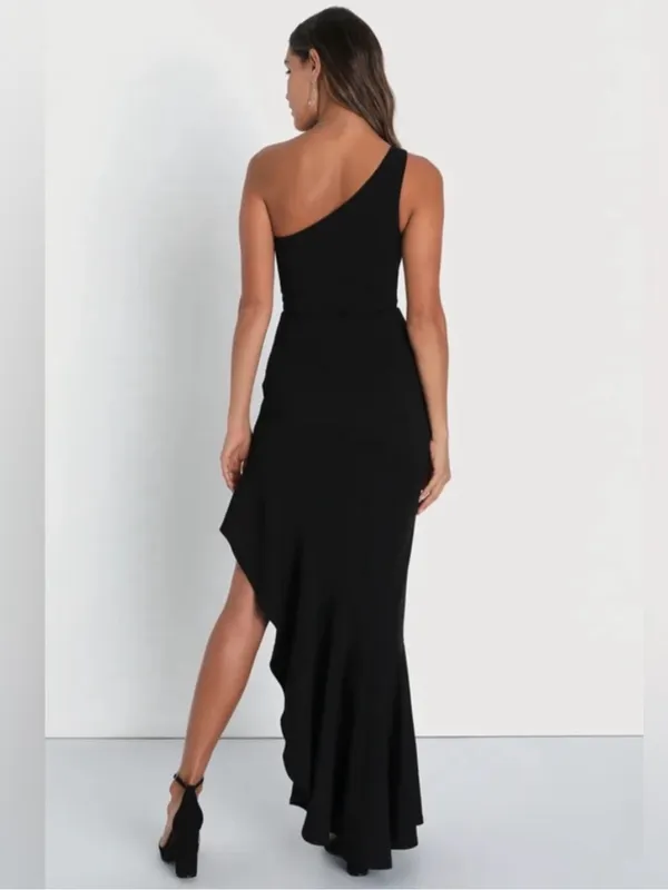 Lulus Dramatic Persona One Shoulder Dress Small - Image 2