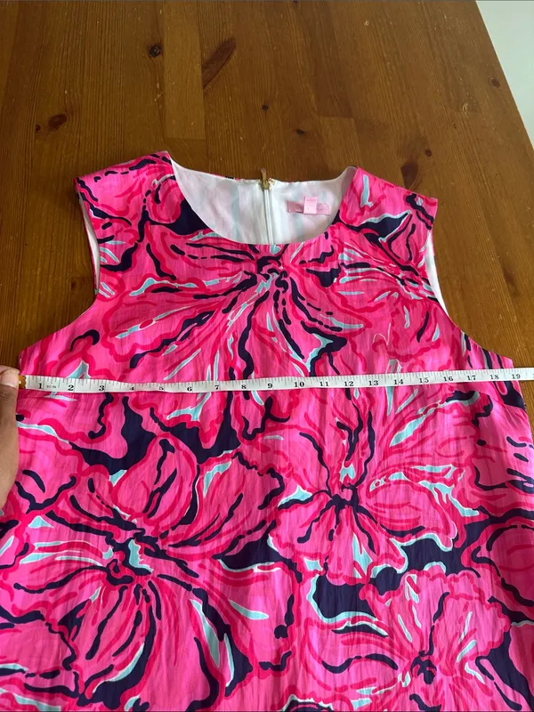 Lilly Pulitzer Pink Floral Print Midi Dress - Image 10