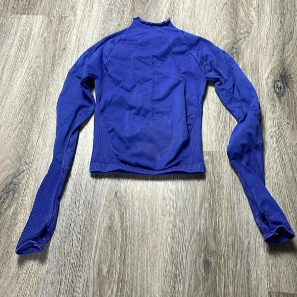 Free People Movement Good Karma Blue Long Sleeve Top Size XS/S - Image 5