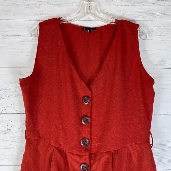 Liz Minelli sienna romper front button size XL juniors - Image 2