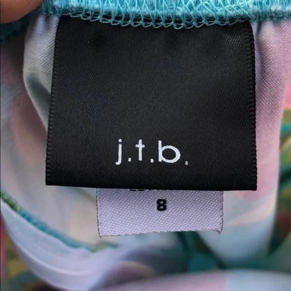 J.T.B. Floral Strapless Dress‎ - Image 8