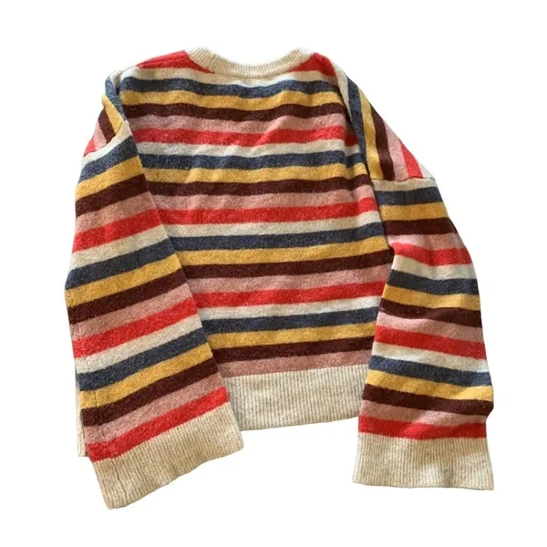 Madewell XXS oversized striped sweater with flare arms - Image 4
