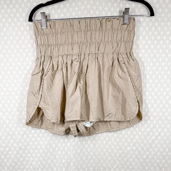 Free People Movement Tan The Way Home High Rise Active Shorts‎ - Image 2