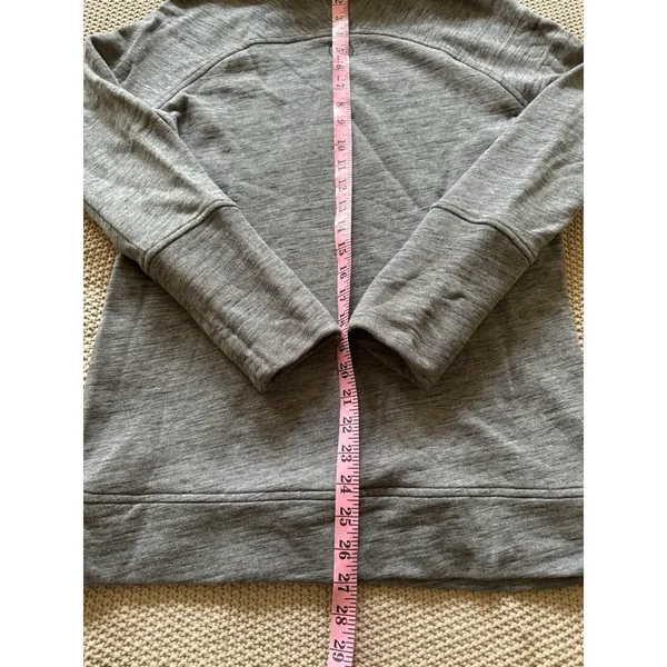 LULULEMON Women's Make a Move Funnel Neck Pullover Sweatshirt Gray Size 6 - Image 9