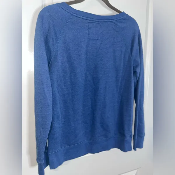 NBA Sz Small Womens Fleece Lined OKC OklahomaCity Thunder Blue Cotton Sweatshirt - Image 8