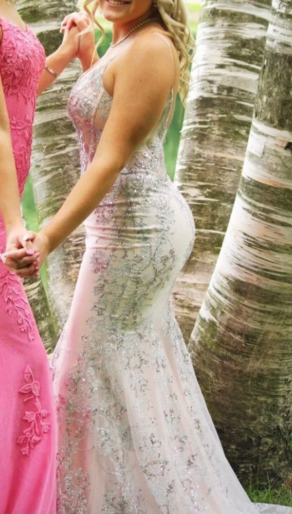 worn once prom dress Pink Size 4 - Image 4