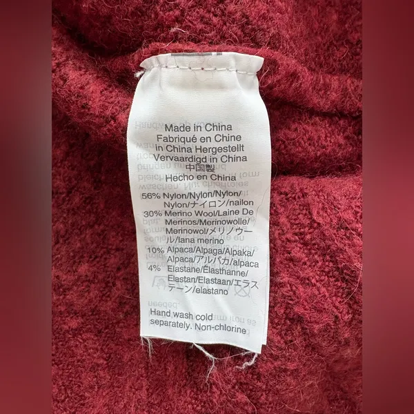 J. Crew Women’s Wool Blend Crewneck Sweater Red - Image 6