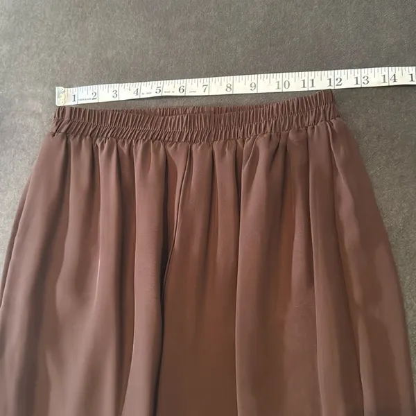 Women’s Brown Chiffon Lapel Jacket 3 Piece Formal Wedding Party Pant Suit Size 4 - Image 11