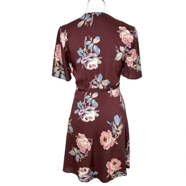 Show Me Your Mumu Women's Red Andrea Printed Wrap Dress Size S - Image 6