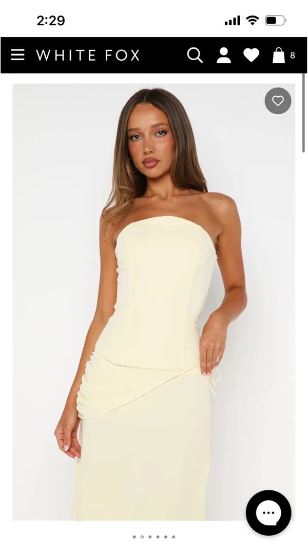 White fox bustier top - Image 3