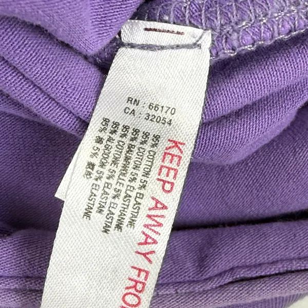 FP Movement Free People Hot‎ Shot Onesie Purple Cotton Stretch Romper Womens S - Image 6