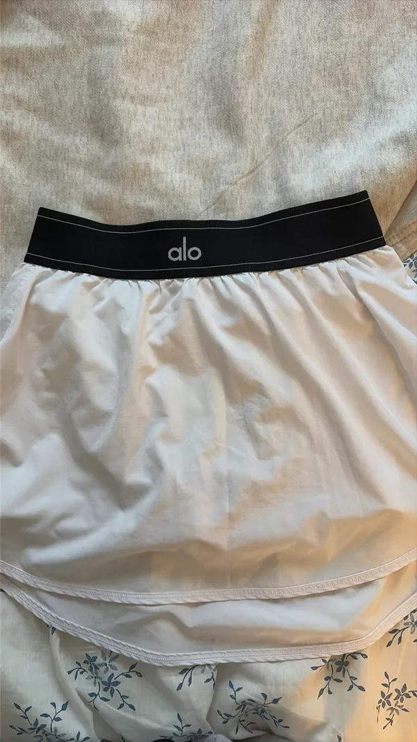 White Alo Match Yoga Point Tennis Skirt M - Image 3