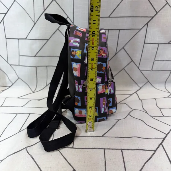Loungefly The Proud Family Mini Backpack OS Black‎ Character Portrait Print Bag - Image 10