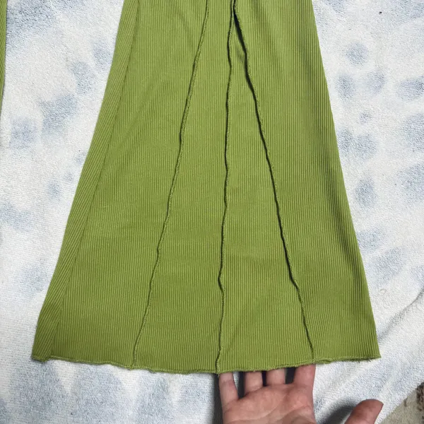 Avocado Ribbed Flare Pants - Image 5