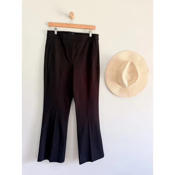 J.Crew Factory | NWT Tall Nicki Flare Pant in Black | Sz T8 - Image 2