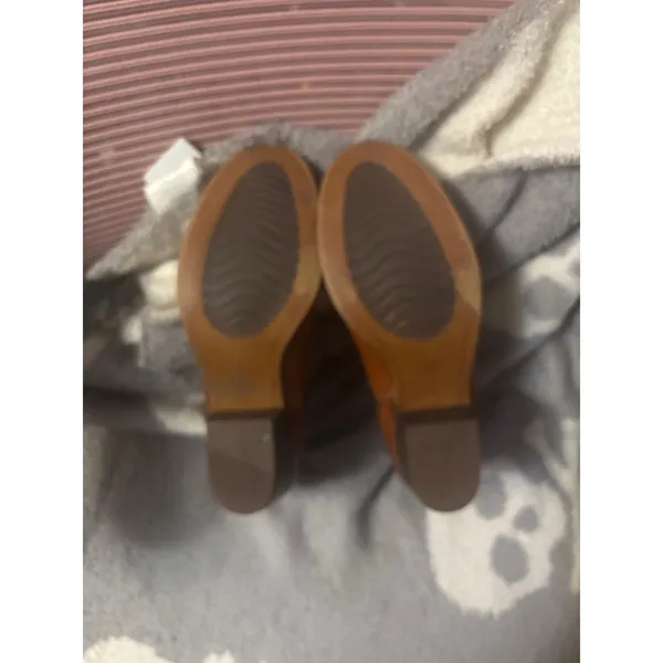 Clarks Maypearl Fawn Ankle Round Toe Brown Boots 7.5 Southwestern Boho Casual - Image 7