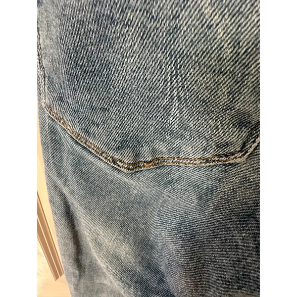 Zara High Waisted Skinny Washed Out Frayed Edges Denim Jeans Women's Sz 2 - Image 9