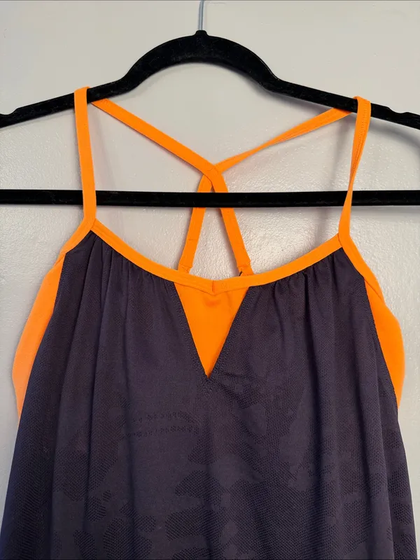 The North Face purple Tank with Bright Orange Straps - Image 3