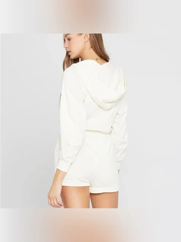 NWT L*Space stay cool shorts romper size large - flaw Cream color cotton - Image 2