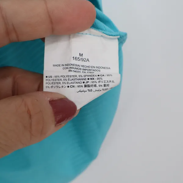 Old Navy Tank Top Womens M Active Aqua Blue Racerback Semi-Fitted Excellent - Image 3