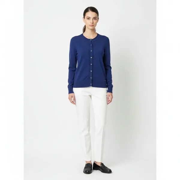 Brooks Brothers Blue Long Sleeve Knit Button Up Cardigan Sweater S - Image 8