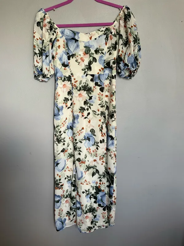 Abercrombie & Fitch Floral Puff Sleeve Dress XSP - Image 3