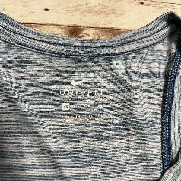 Nike Dri-Fit Tank Top Women's Size XS Running Blue Athletic Yoga Workout Active - Image 3