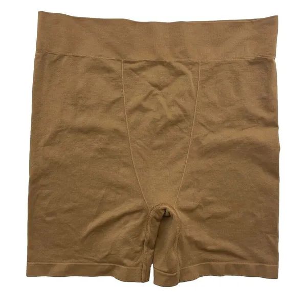Gymshark Large Seamless Boxers Shorts Underwear Back‎ Band Logo Beige High Rise - Image 3
